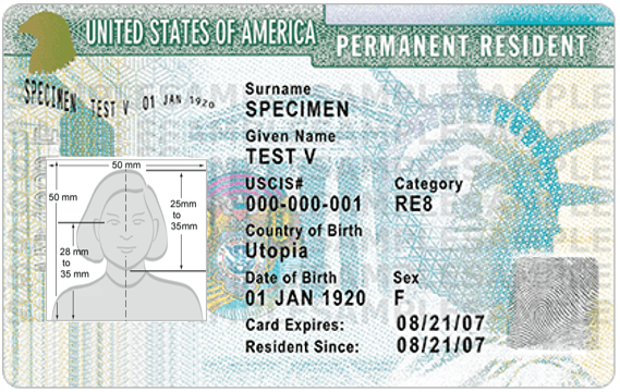 permanent resident card