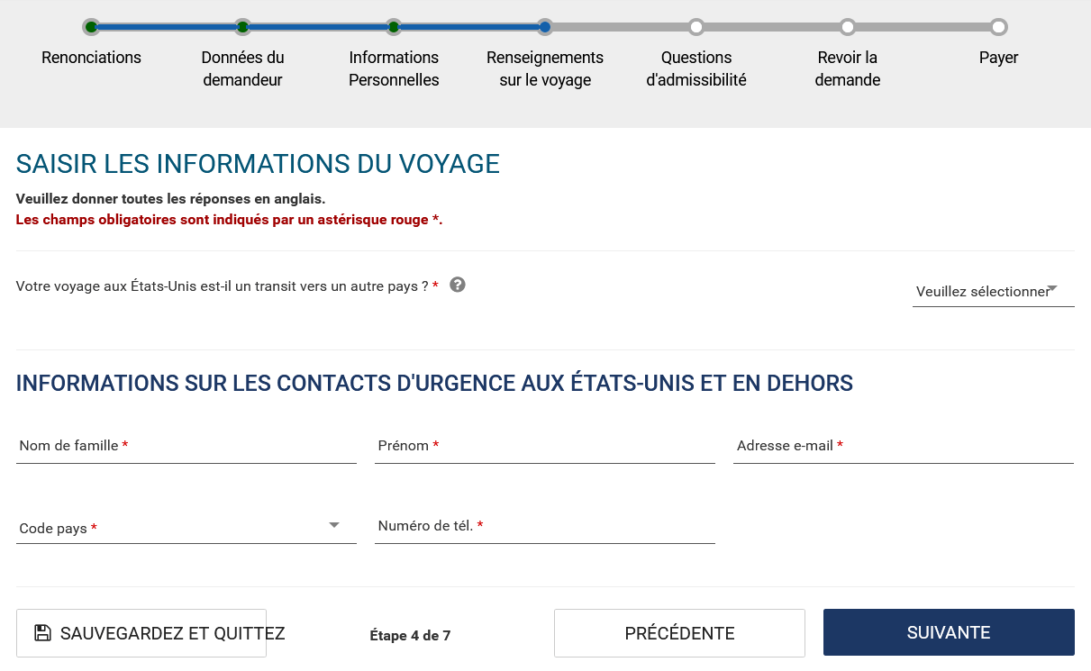 how long does it take to.fill out esta form