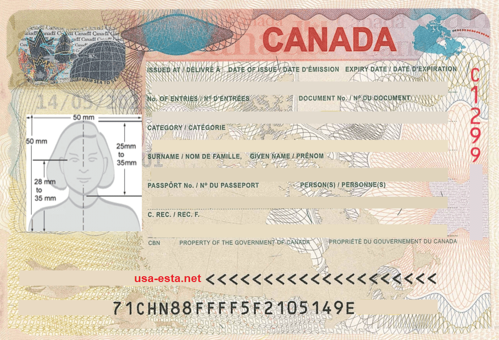 Visa De Turista De Canadá 8762